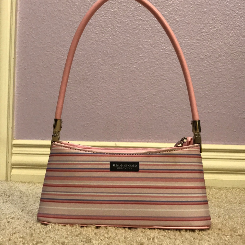 Vintage Kate Spade pink striped purse